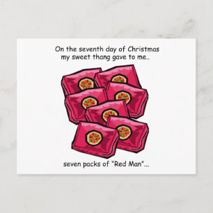 Kerstmis van Redneck van de zevende Dag Feestdagenkaart