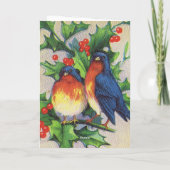 Kerstmis van Robins & van de Hulst Feestdagen Kaart (Achterkant)