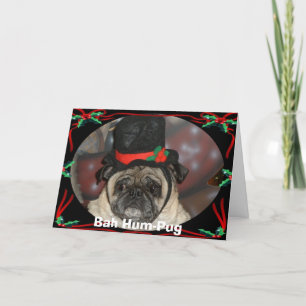 Kerstmis van SAM, gezoem-Pug Bah Feestdagen Kaart
