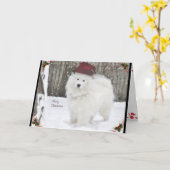 Kerstmis van Sammie gevouwen Card 5X7 Kaart (Gele Bloem)