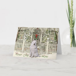Kerstmis van Samoyed Feestdagen Kaart