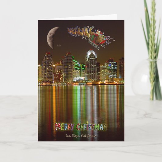 Kerstmis van San Deigo Feestdagen Kaart (Voorkant)