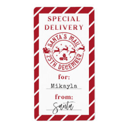 Kerstmis van Santa Gift Sticker