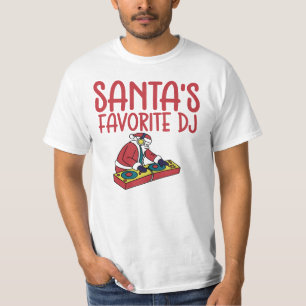 Kerstmis van Santa's favoriete dj T-shirt