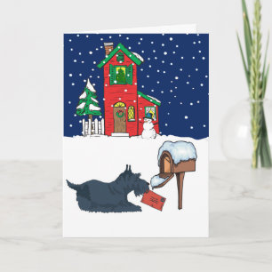 Kerstmis van Scottie Feestdagen Kaart