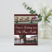 Kerstmis van Seattle Feestdagenkaart (Staand voorkant)