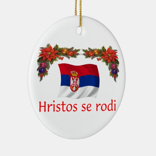 Kerstmis van Servië Keramisch Ornament (Rechts)