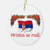 Kerstmis van Servië Keramisch Ornament (Links)