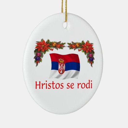 Kerstmis van Servië Keramisch Ornament (Rechts)