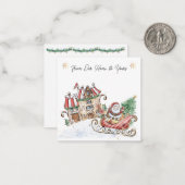 Kerstmis van Sint van Ons Thuis naar Jouw Thuis Notitiekaartje (Voorkant / Achterkant in situ)
