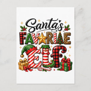 Kerstmis van Sinterklaas' favoriete elf Aankondigingskaart