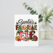 Kerstmis van Sinterklaas' favoriete elf Aankondigingskaart (Staand voorkant)