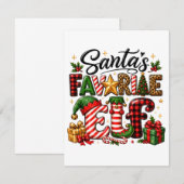 Kerstmis van Sinterklaas' favoriete elf Notitiekaartje (Voorkant / Achterkant)