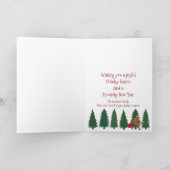 Kerstmis van Squatch van de Kerstman voegt Feestdagen Kaart (Binnen)