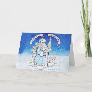 Kerstmis van Terrier van het Hoogland van het Feestdagen Kaart