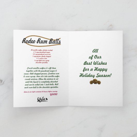 Kerstmis van Texas Feestdagen Kaart (Binnen)