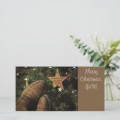 Kerstmis van Texas Feestdagenkaart (Staand voorkant)