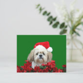 Kerstmis van Tzu van Shih Feestdagenkaart (Staand voorkant)