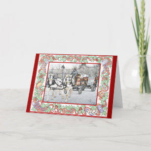 Kerstmis van Vermont berijdt Kaart