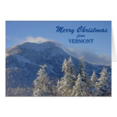 Kerstmis van Vermont Holiday Card (Voorkant Horizontaal)