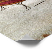 Kerstmis van vroeger, Sinterklaas op het dak Poster (Hoek)