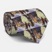 Kerstmis van vroeger, vader boodschappen doen met  stropdas (Opgerold)