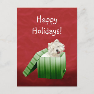 Kerstmis van Westie Feestdagenkaart