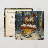 Kerstmis vanouds "Kabouter voor de feestdagen" Feestdagenkaart (Voorkant / Achterkant)