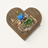 Kerstmis vanuit huis met mijn katten notitieboek (Achterkant)