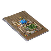 Kerstmis vanuit huis met mijn katten notitieboek (Rechterzijde)