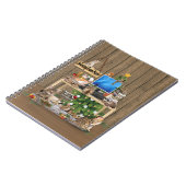 Kerstmis vanuit huis met mijn katten notitieboek (Linkerzijde)