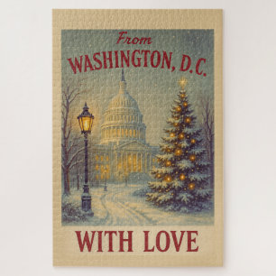 Kerstmis vanuit Washington, DC met liefde Legpuzzel