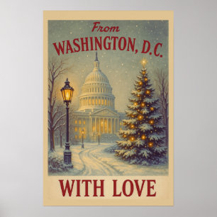 Kerstmis vanuit Washington, DC met liefde Poster