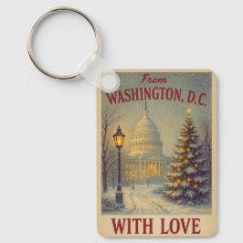 Kerstmis vanuit Washington, DC met liefde Sleutelhanger