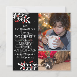 Kerstmis, veel plezier... Rood Bessen Foto Kaart