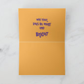 KERSTMIS VEELKLEURIGE LICHTEN DIERLIJKE VORMEN KAART (Binnen)