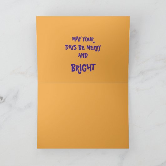 KERSTMIS VEELKLEURIGE LICHTEN DIERLIJKE VORMEN KAART (Binnen)