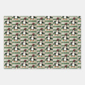 Kerstmis Vellen Inpakpapier Pinguïn (Voorkant 3)