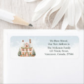 Kerstmis Verander Adres Nieuw Huis Etiket (Insitu)