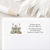 Kerstmis Verander Adres Nieuw Huis Etiket (Insitu)