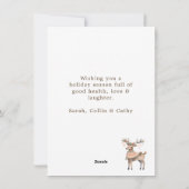 Kerstmis Verander Adres Nieuw Huis Feestdagenkaart (Achterkant)