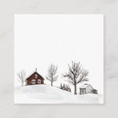 Kerstmis Verander Adres Nieuw Huis Informatiekaartje (Achterkant)