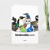 Kerstmis Verblote Uil Santa Feestdagen Kaart (Achterkant)