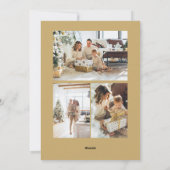 Kerstmis Verbluffende Winter Foliage Foto Lijst Feestdagenkaart (Achterkant)