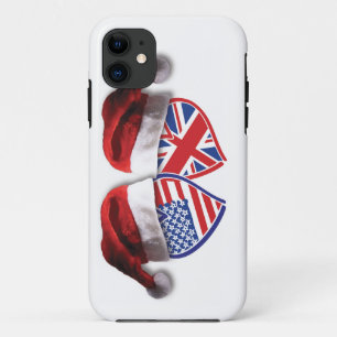 Kerstmis Verenigd Koninkrijk Patriotic Heats iPhone 11 Hoesje