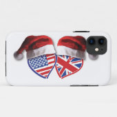 Kerstmis Verenigd Koninkrijk Patriotic Heats Case-Mate iPhone Case (Achterkant (horizontaal))