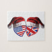 Kerstmis Verenigd Koninkrijk Patriotic Heats Legpuzzel (Horizontaal)