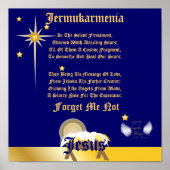 Kerstmis vergeet me niet gedicht-past poster (Voorkant)