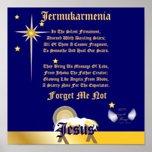 Kerstmis vergeet me niet om me niet aan te passen poster