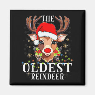 Kerstmis vergelijken De oudste rendierfamilie Magneet